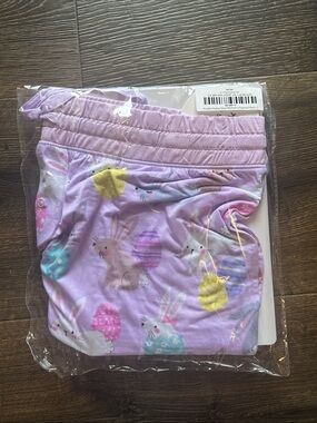 Lavender Hoppy Days Women’s Pajama Pants Large | Little Sleepies